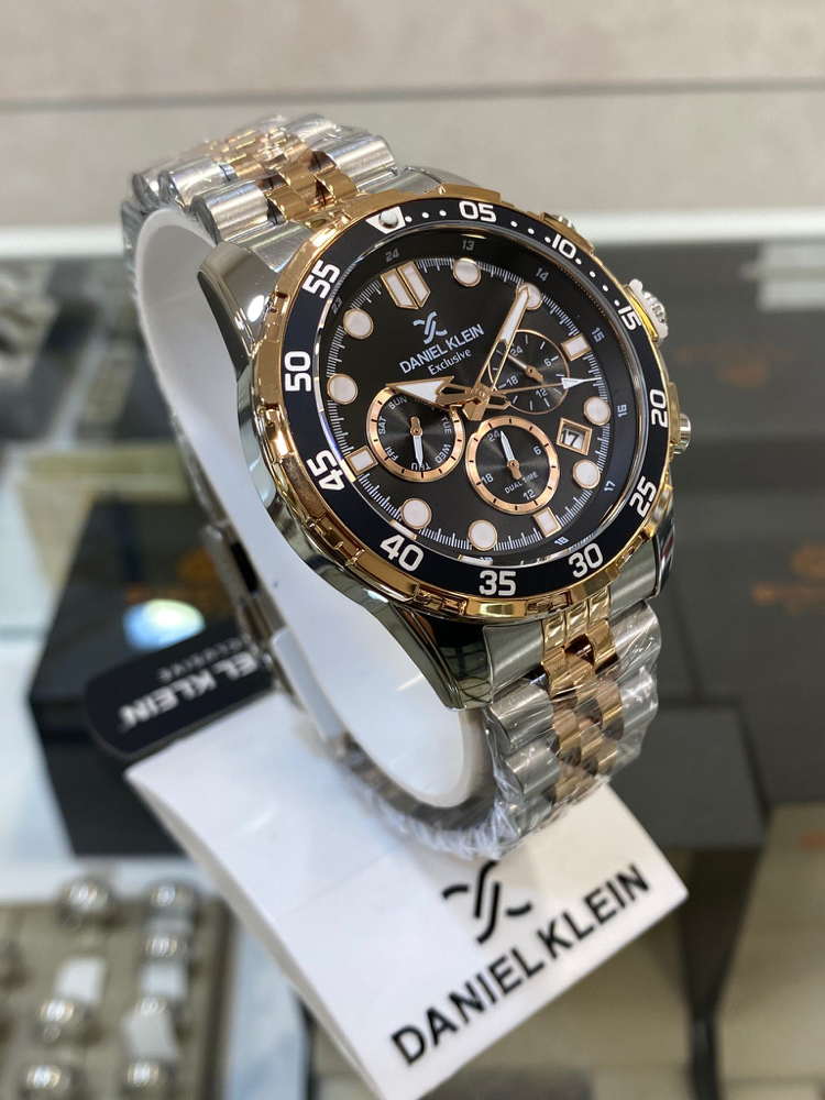 Daniel Klein Exclusive Rose Siyah Erkek Kol Saati Fonksiyonlu