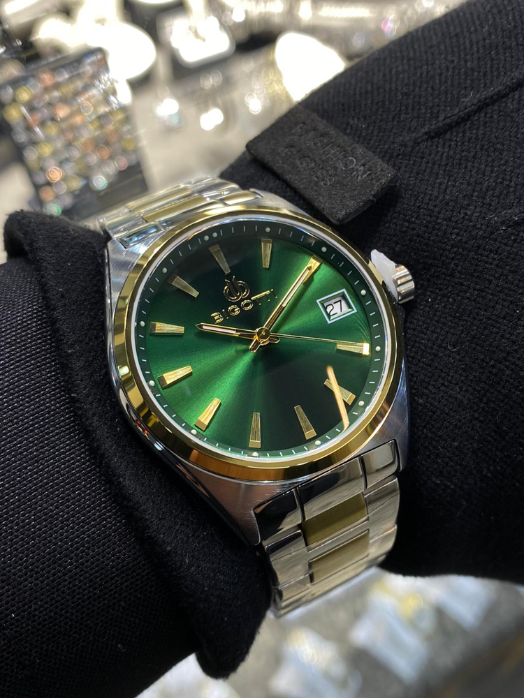 Bigotti Milano Erkek Kol Saati Yeşil Gold BG48108