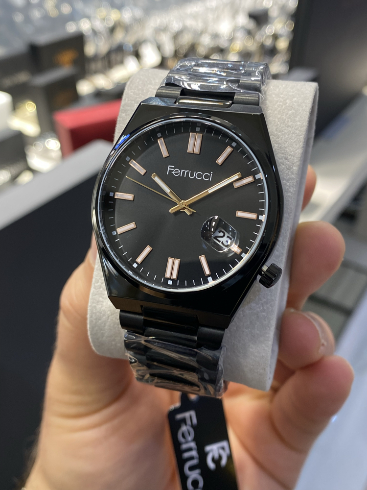 Ferrucci Full Siyah Erkek Kol Saati 
