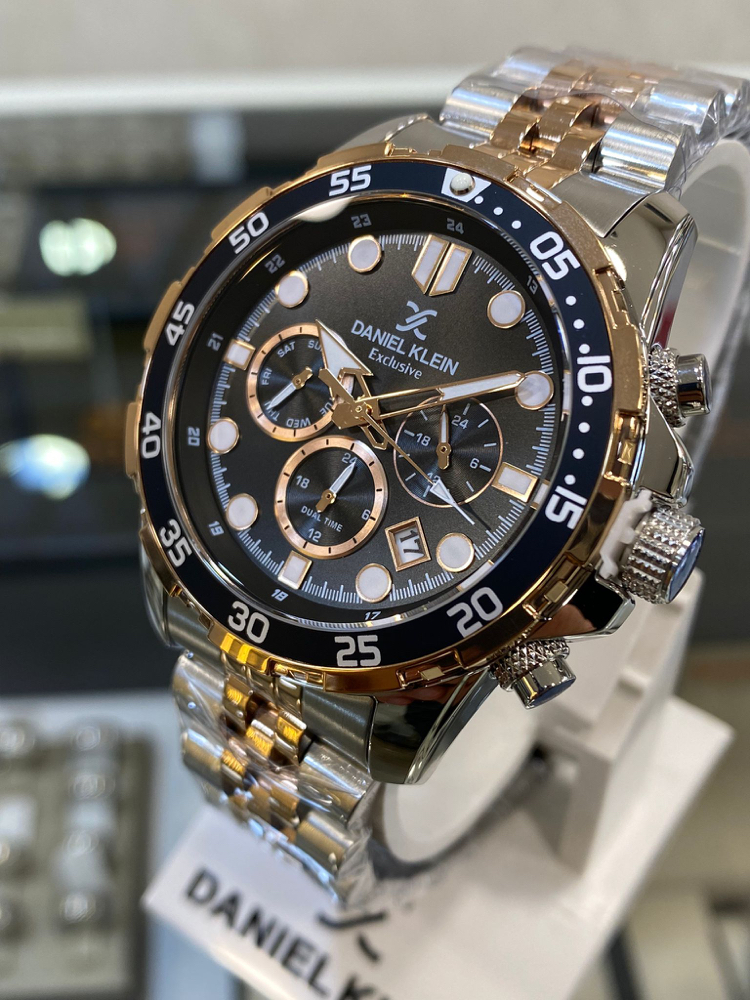 Daniel Klein Exclusive Rose Siyah Erkek Kol Saati Fonksiyonlu