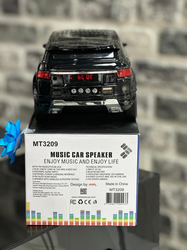 SUV GÖRÜNÜMLÜ Araba Bluetooth Hoparlör FM Radyolu Taşınabilir Speaker