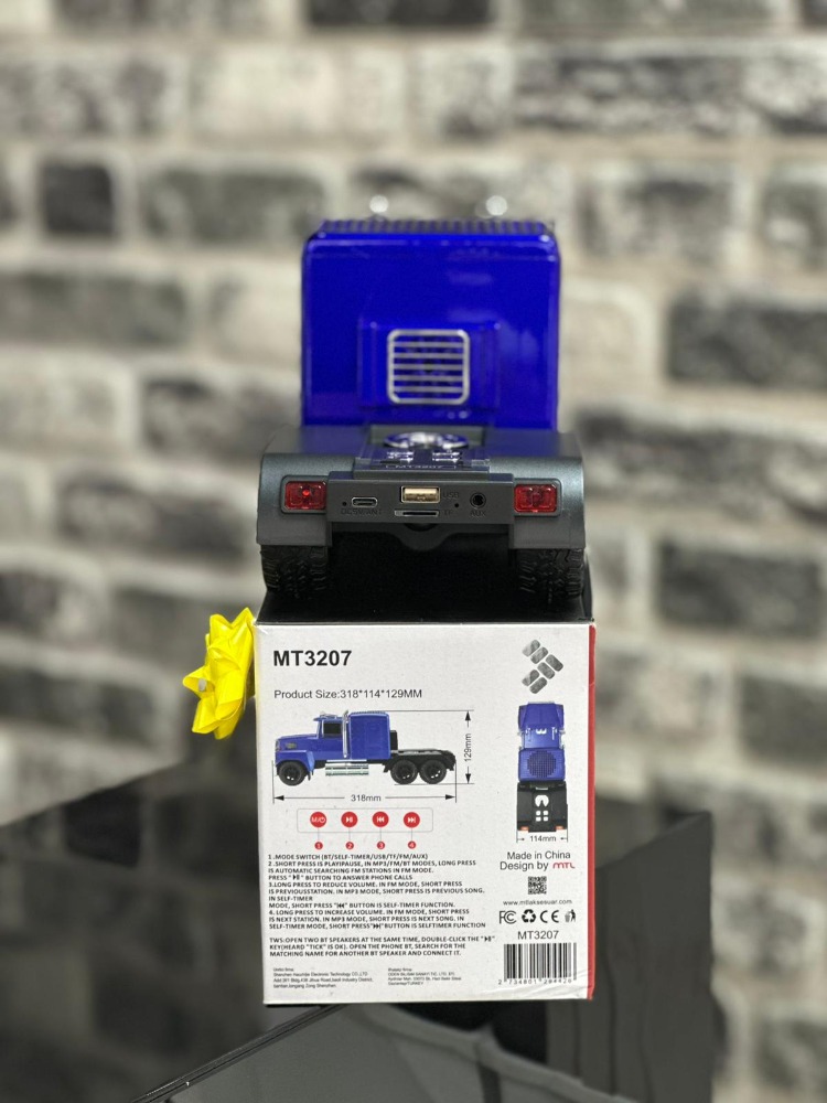 Klasik Görünümlü Nostaljik Kamyon Bluetooth Hoparlör FM Radyo Speaker