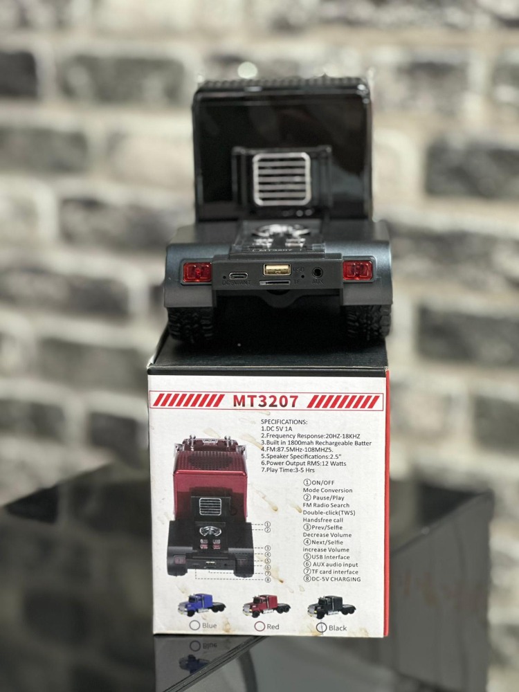 Klasik Görünümlü Nostaljik Kamyon Bluetooth Hoparlör FM Radyo Speaker