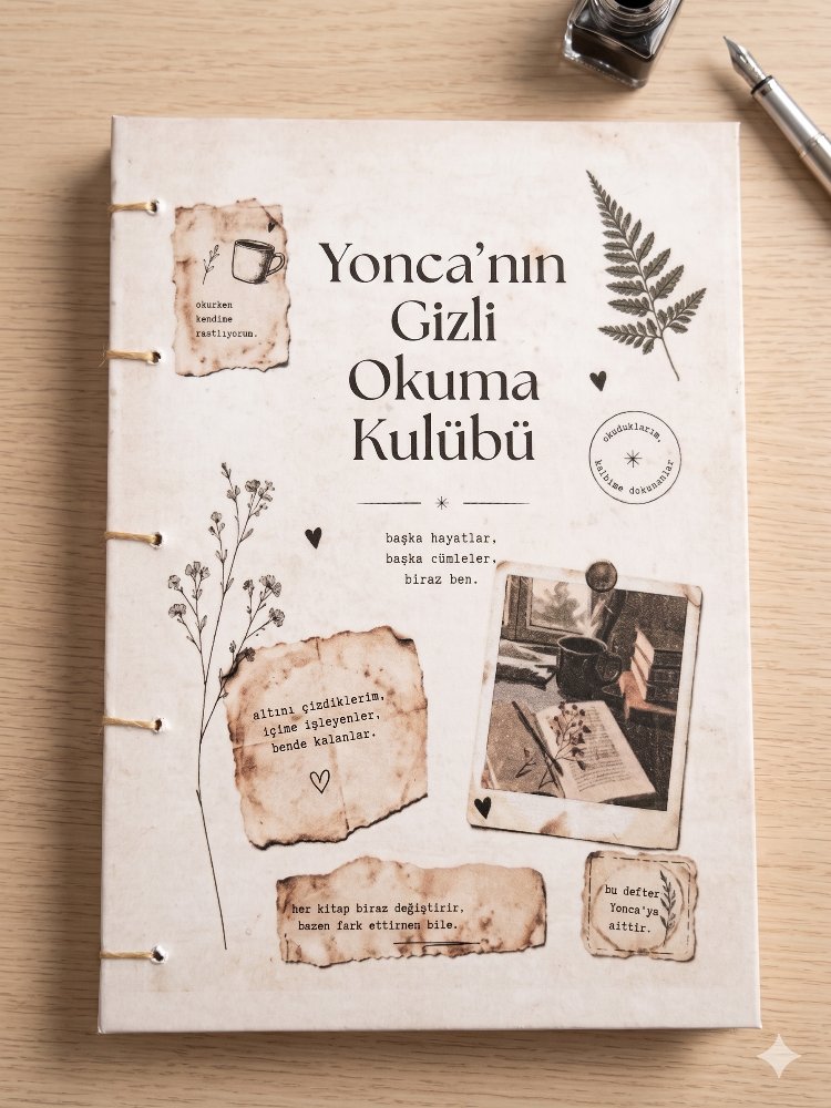 İsme Özel Okuma kulübü defteri