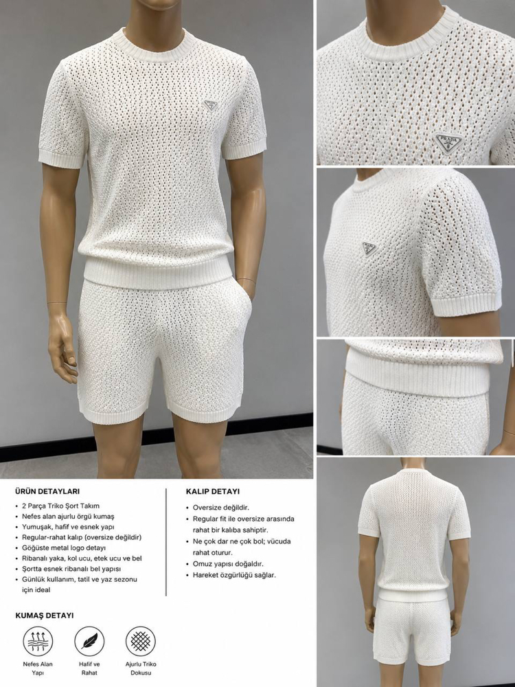 prada ithal beyaz takım