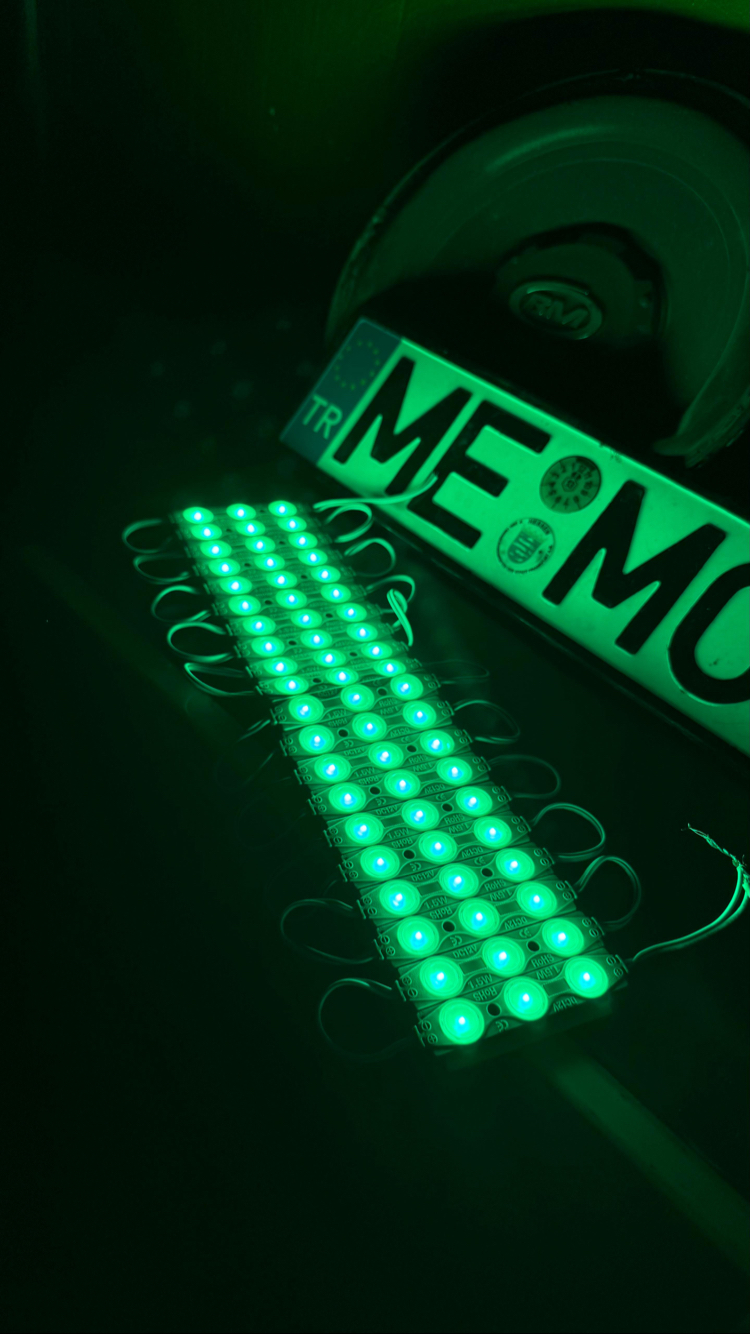 1 Adet Yeşil Ayak Altı Led Ultra Parlak – 12V | Gerçek Su Yeşil Zor Bulunan Renk