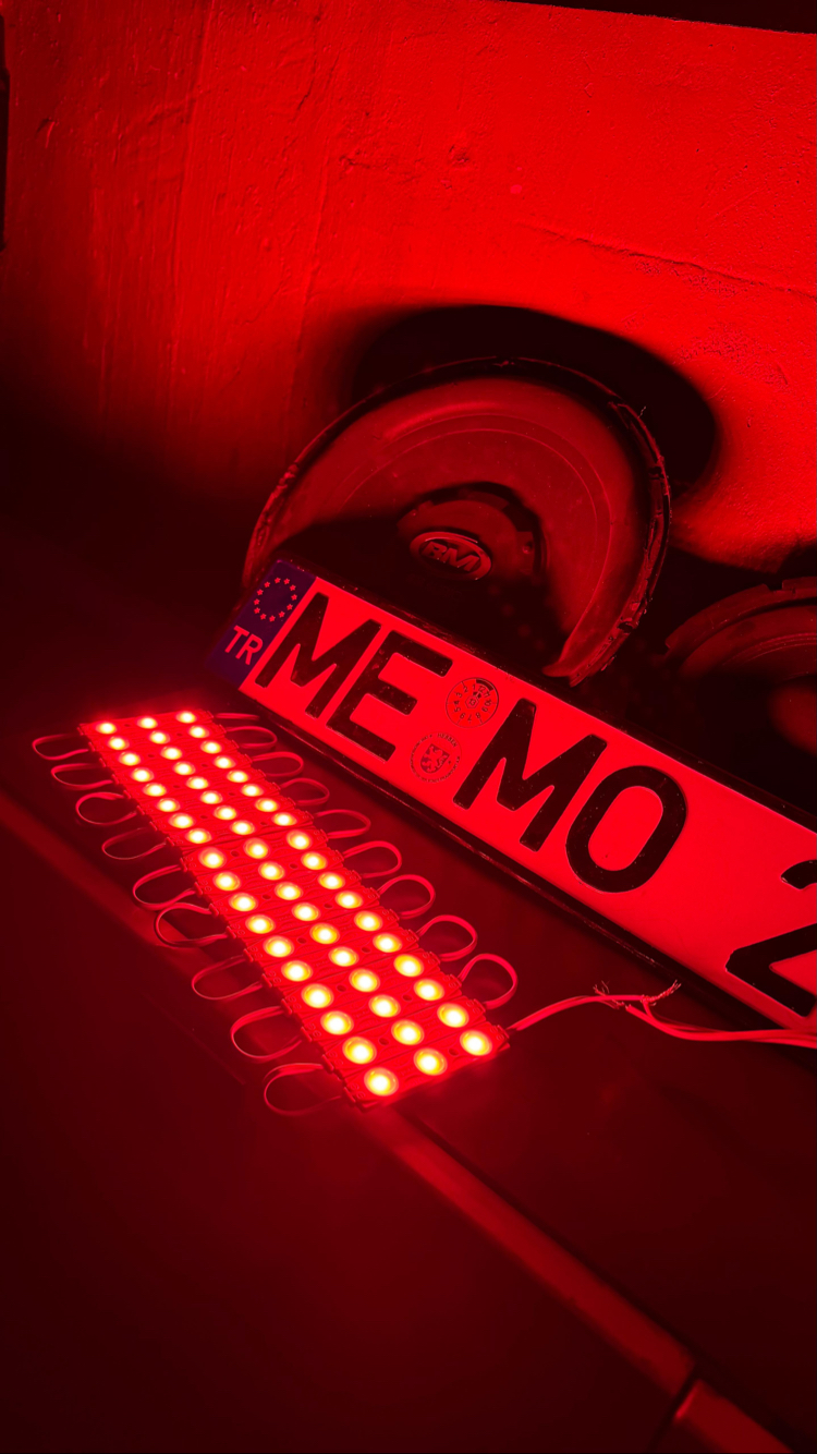 1 Adet Kırmızı Ultra Parlak LED – 12V | Canlı Kırmızı Renk – Yüksek Işık Gücü