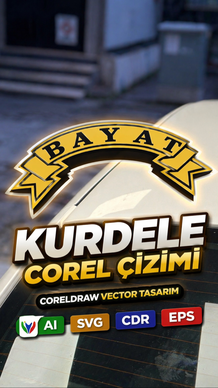 CORELDRAW ETİKETÇİLERE KURDELE ÇİZİMİ