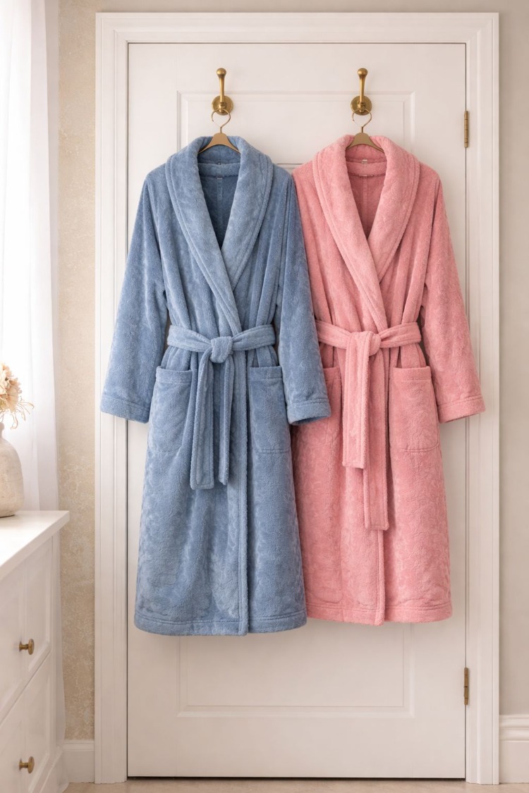 HOME COLLECTION ROSENURR AİLE BORNOZ SETİ