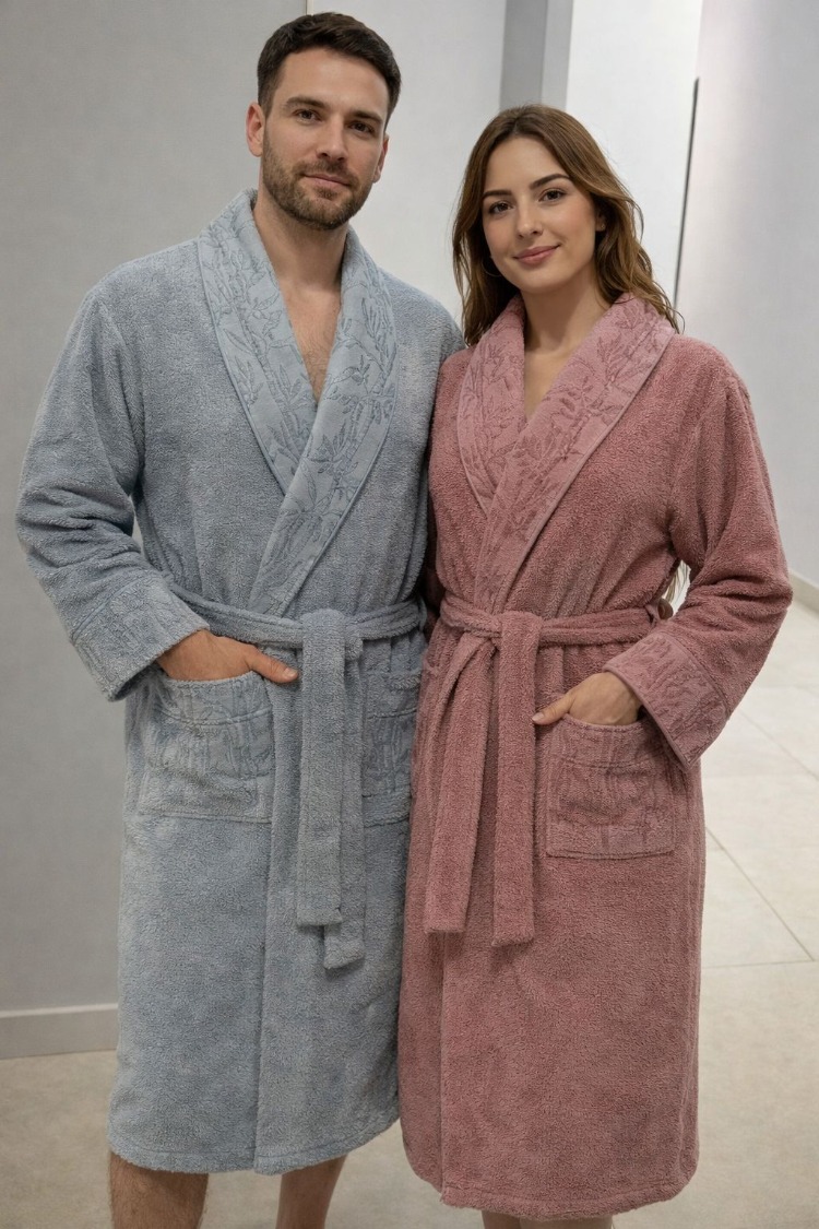 HOME COLLECTION ANEMON LIFE BAMBOO AİLE BORNOZ SETİ