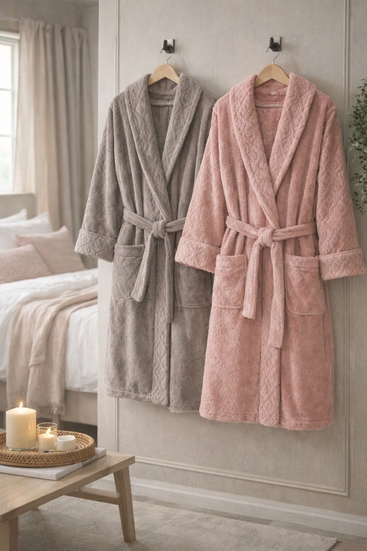 HOME COLLECTION ROSENURR AİLE BORNOZ SETİ