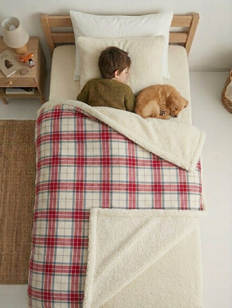 HOME COLLECTION PAMUK SHERPA YATAK ÖRTÜSÜ SETİ