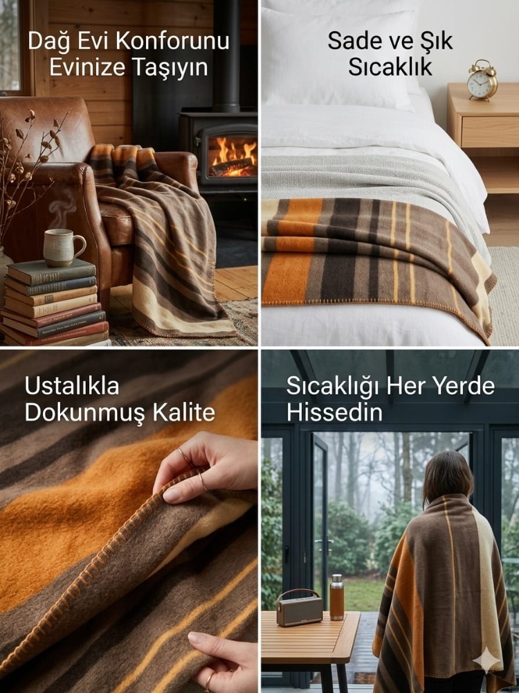 TEK KİŞİLİK PAMUKLU BATTANİYE KREM