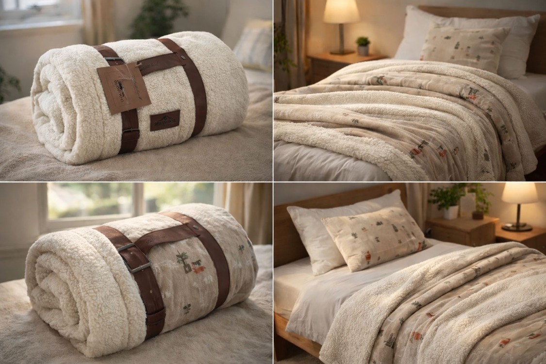 HOME COLLECTION PAMUK SHERPA YATAK ÖRTÜSÜ SETİ