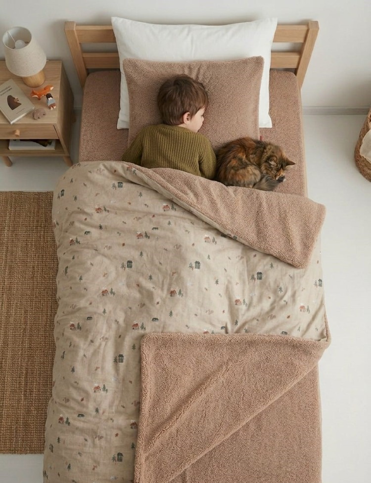 HOME COLLECTION PAMUK SHERPA YATAK ÖRTÜSÜ SETİ