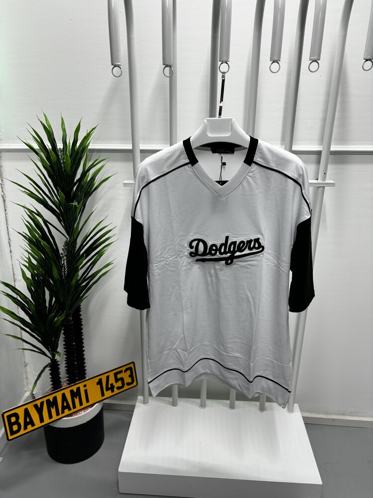 OVERSİZE DODGERS TSHİRT BEYAZ-SİYAH