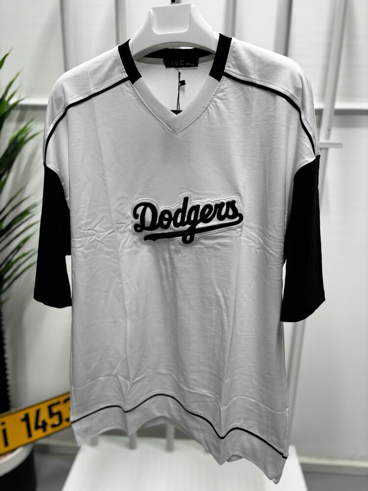 OVERSİZE DODGERS TSHİRT BEYAZ-SİYAH