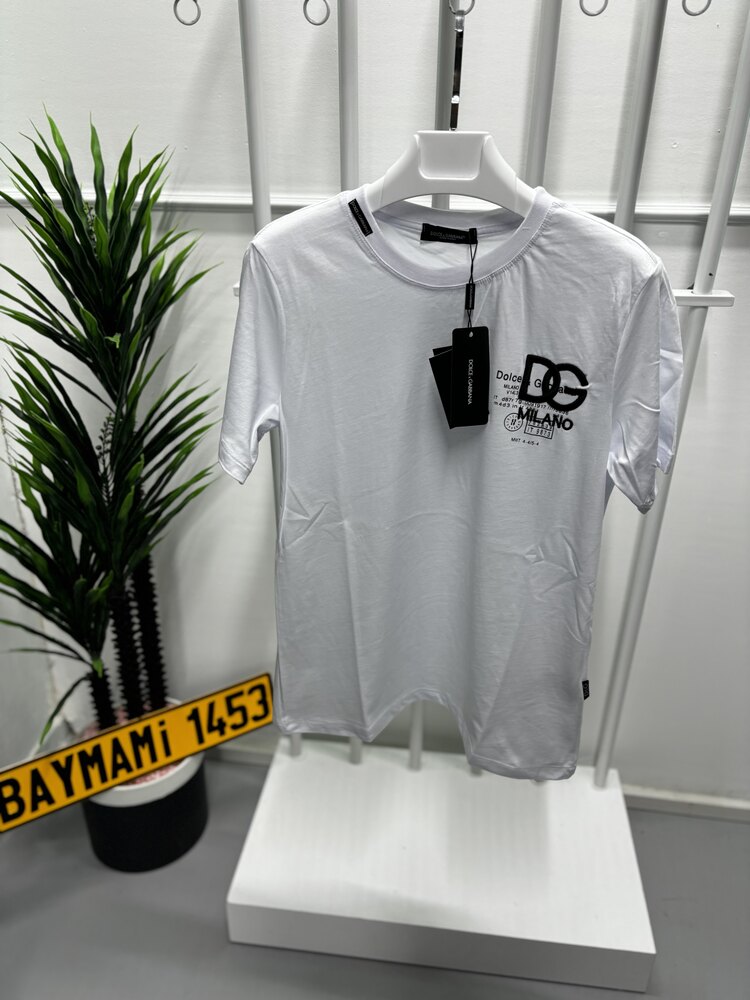 DOLCE GABBANA NAKIŞLI TSHİRT BEYAZ