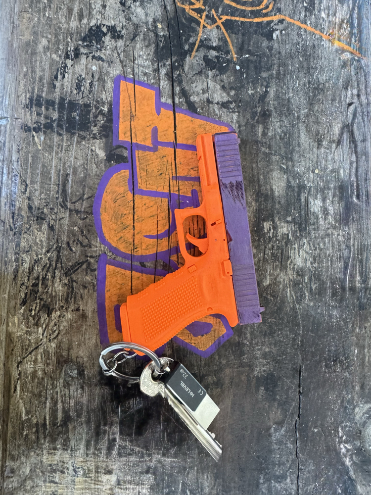pistol keychain