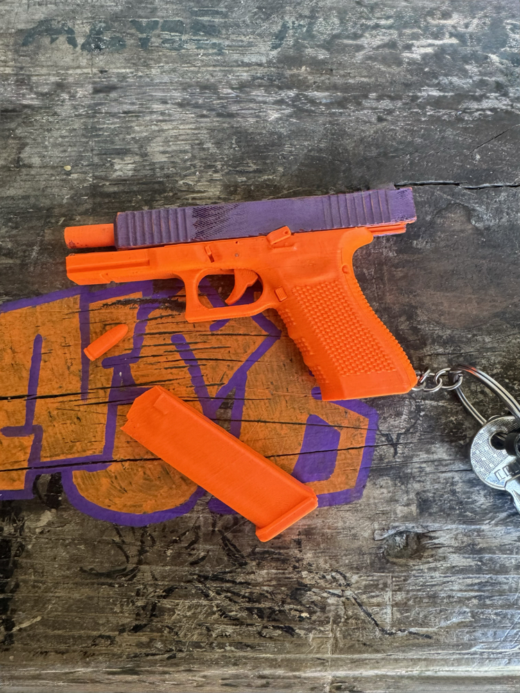 pistol keychain