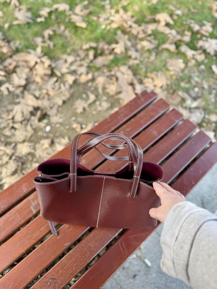 Mono Bordo El ve Omuz Çantası