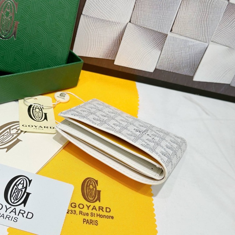 Imported | Ithal Goyard Wallet - White