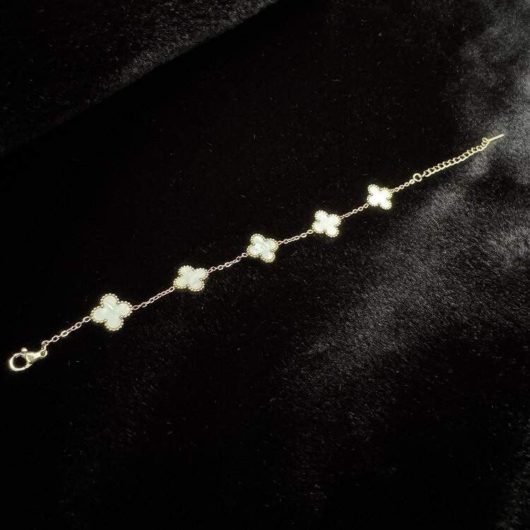 Van Cleef Bracelet - White & Gold