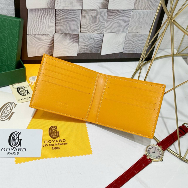 Imported | Ithal Goyard Wallet - Yellow