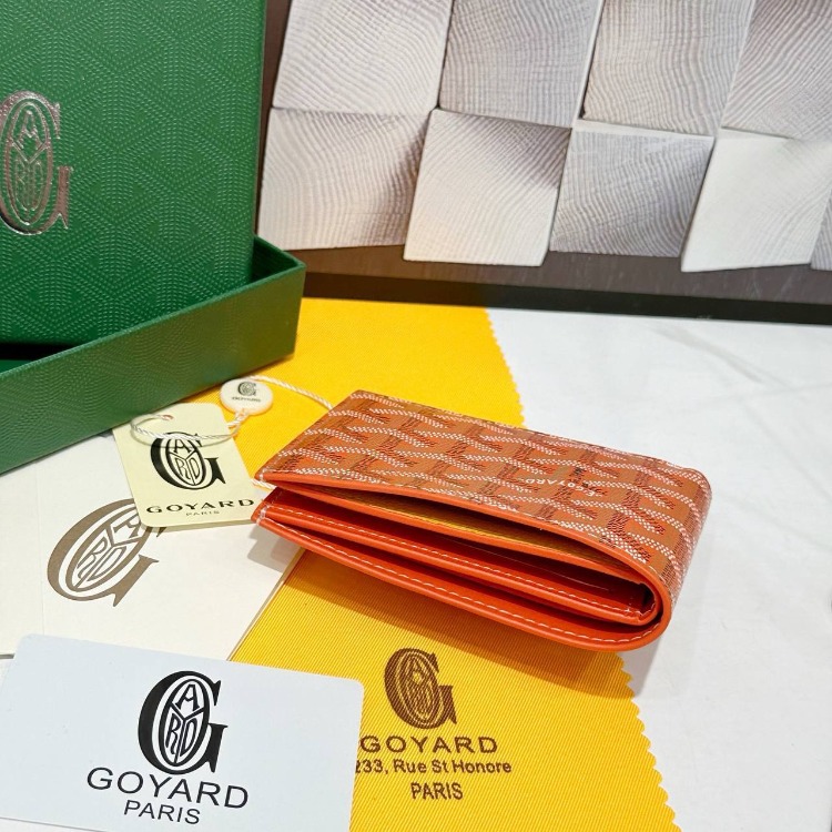 Imported | Ithal Goyard Wallet - Orange