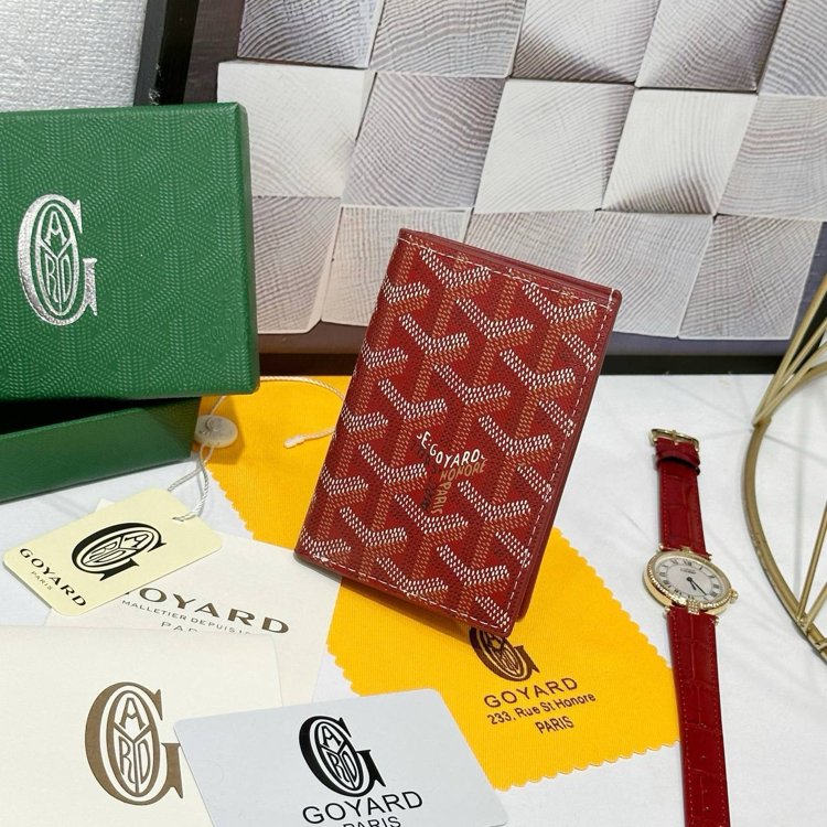 Imported | Ithal Goyard Pocket Organizer - Red