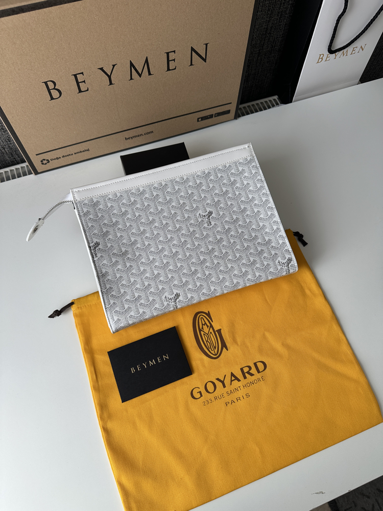 Goyard Clutch - Beyaz