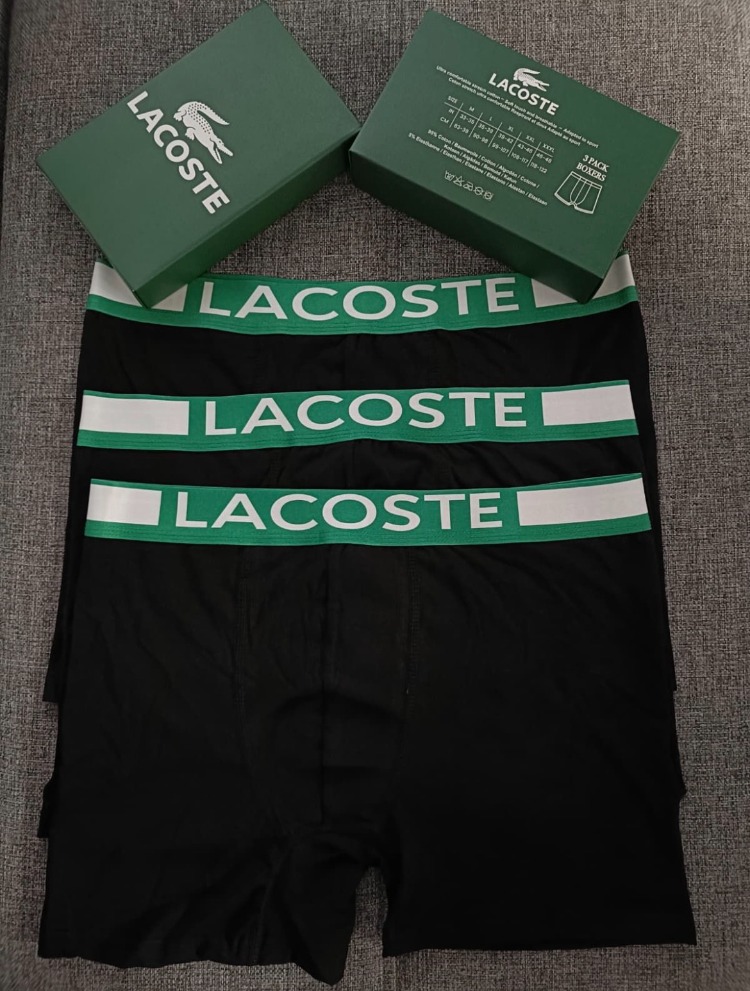 Lacoste 3'lü Premium Boxer