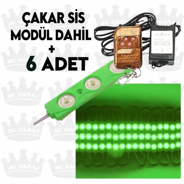 Parmak led + Çakar sis modül kumanda