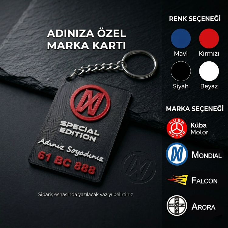 Special Edition marka kartı 1 adet
