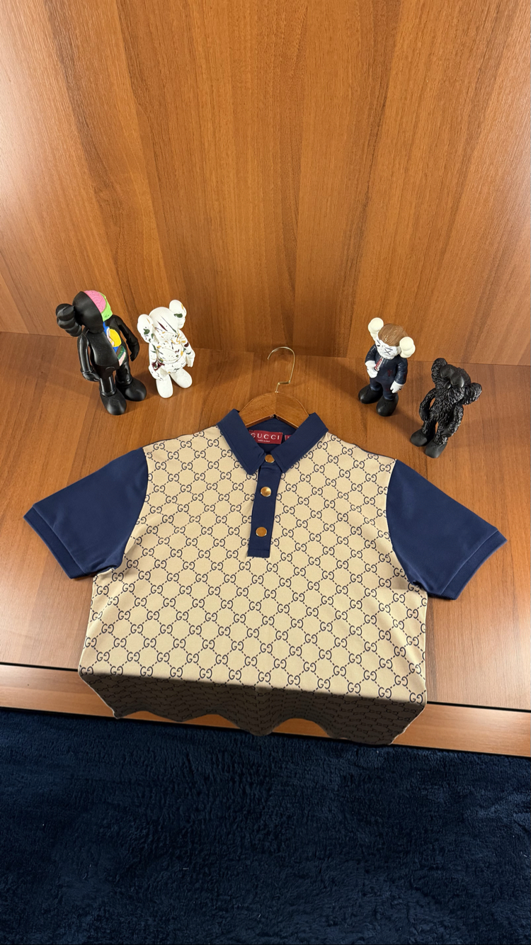 Gucci Premium Polo Yaka (Lacivert)