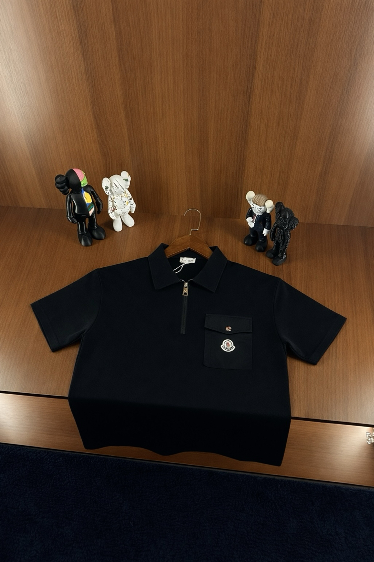 Moncler Fermuarlı Premium Polo Yaka
