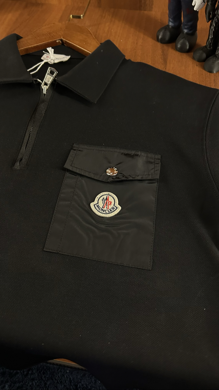 Moncler Fermuarlı Premium Polo Yaka