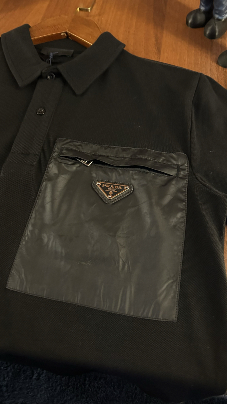 Prada Premium Cep Detaylı Polo Yaka