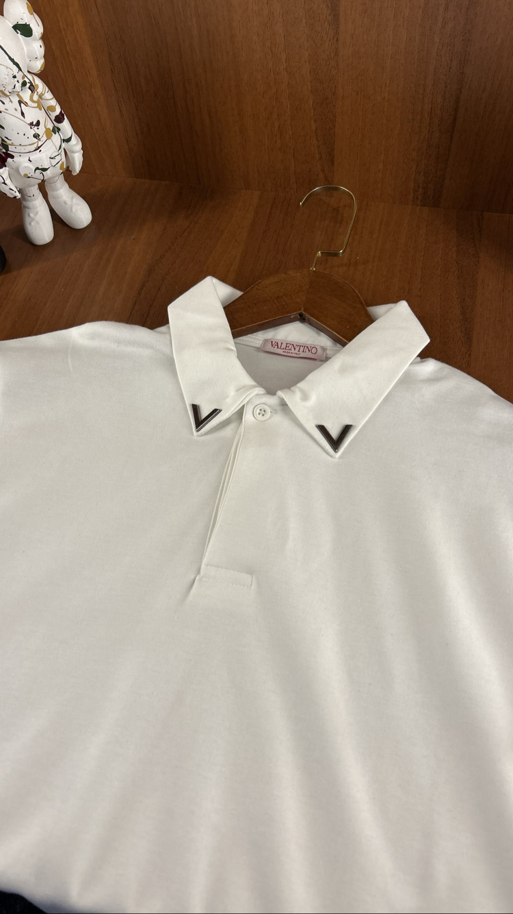 Valentino Premium Polo Yaka T-shirt (Demir Logo)