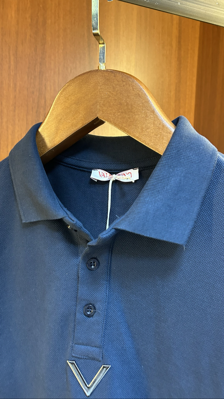 Valentino Premium Polo Yaka (Demir Logo) Lacivert