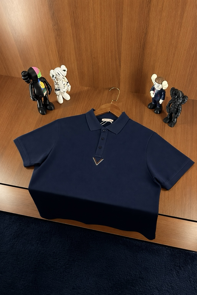 Valentino Premium Polo Yaka (Demir Logo) Lacivert
