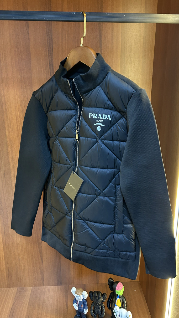Prada Premium Çelik Örme Ceket