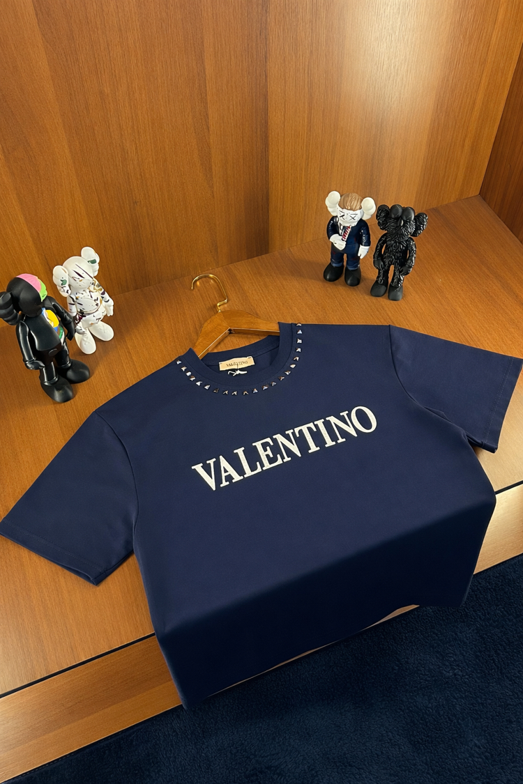 Valentino Taş Detaylı T-shirt (Lacivert)