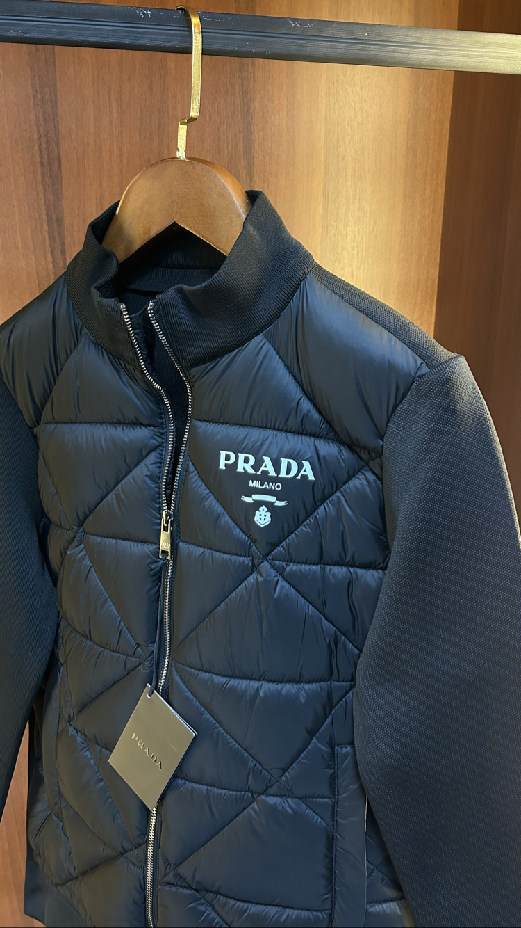 Prada Premium Çelik Örme Ceket