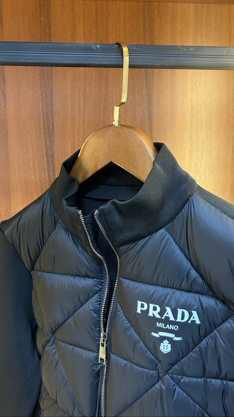 Prada Premium Çelik Örme Ceket