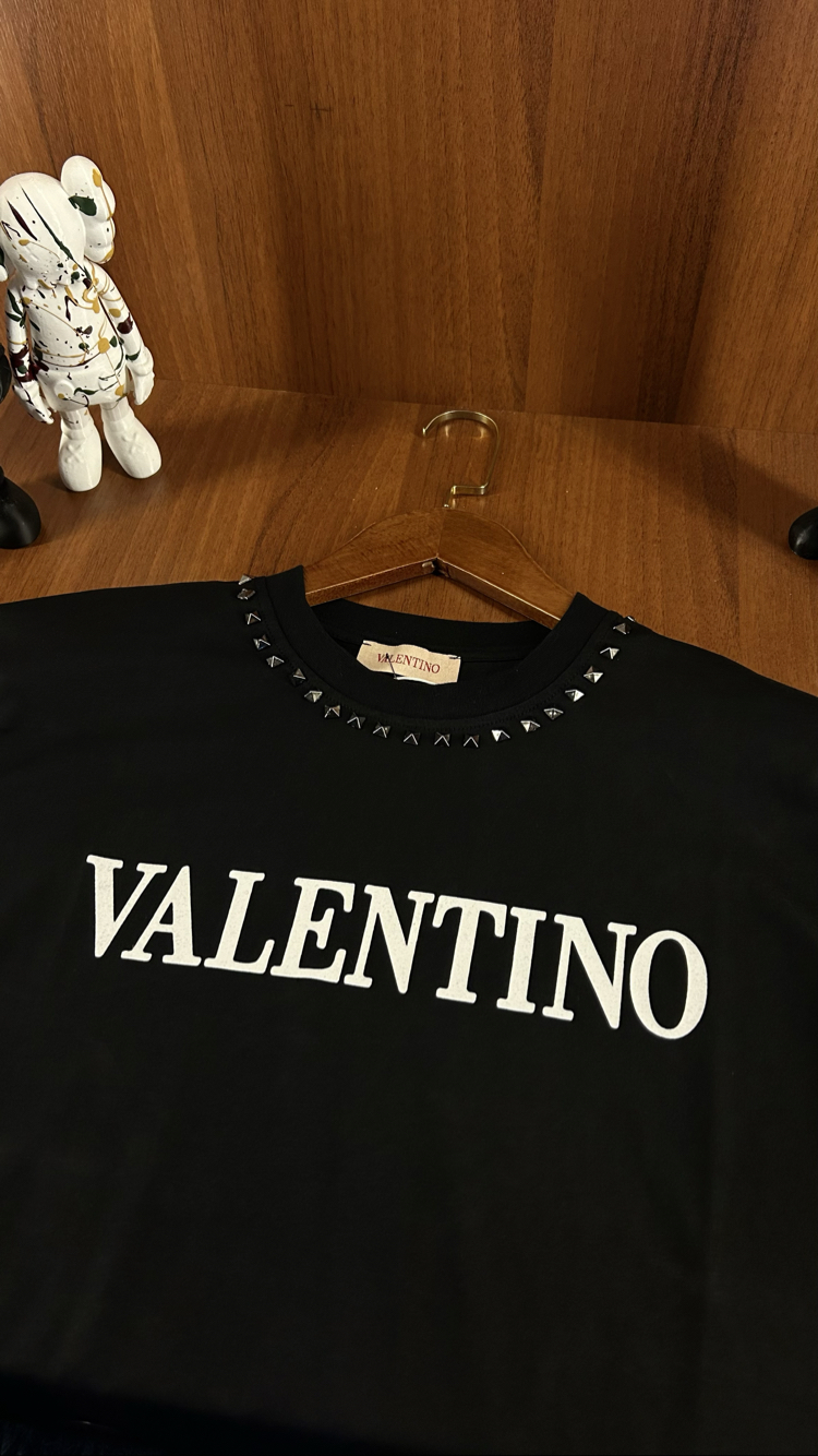 Valentino Taş Detaylı Premium T-shirt