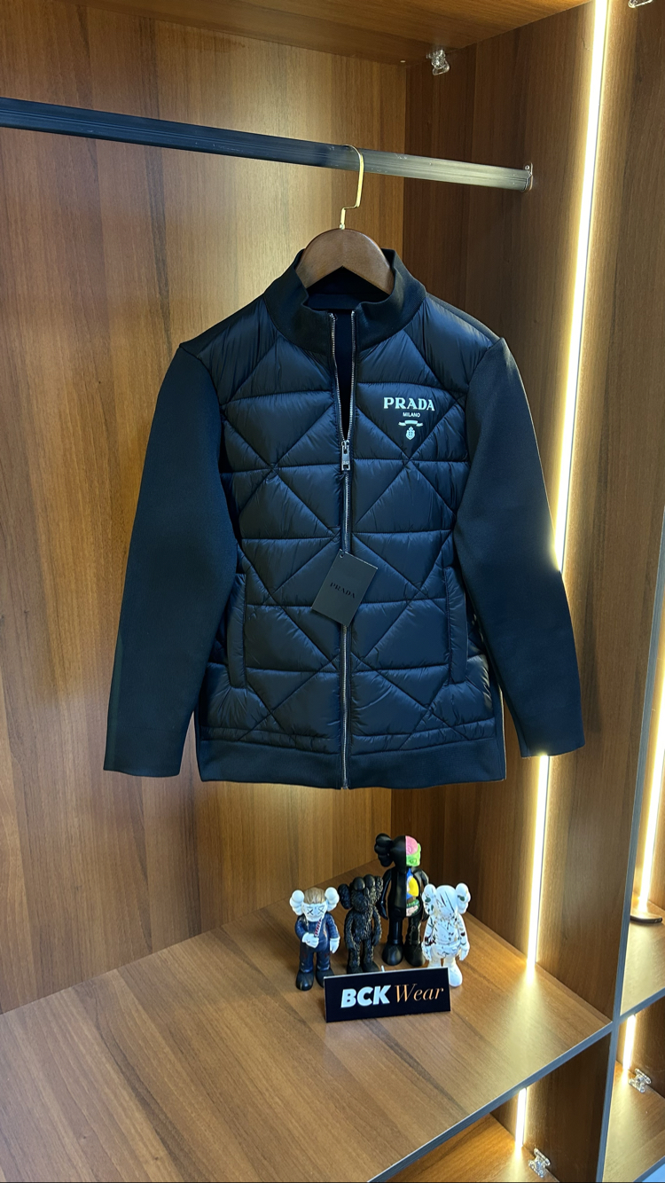 Prada Premium Çelik Örme Ceket