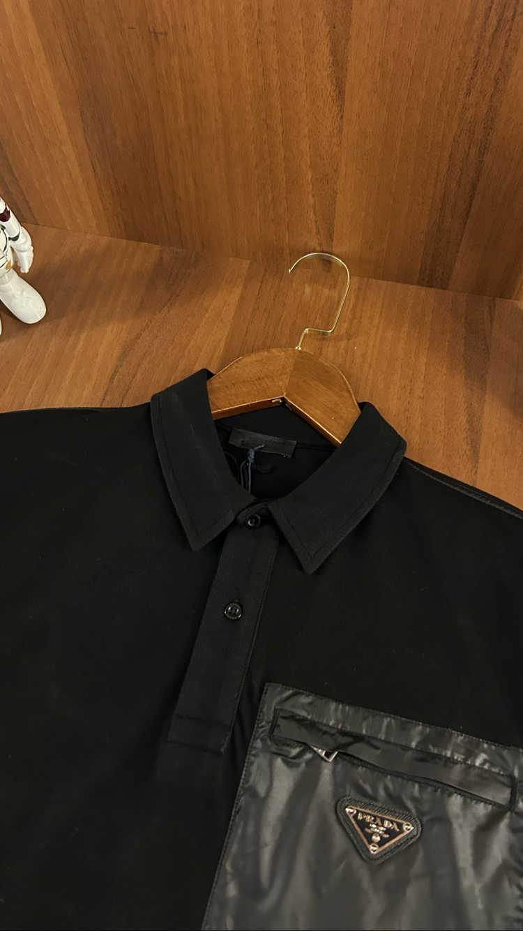 Prada Premium Cep Detaylı Polo Yaka