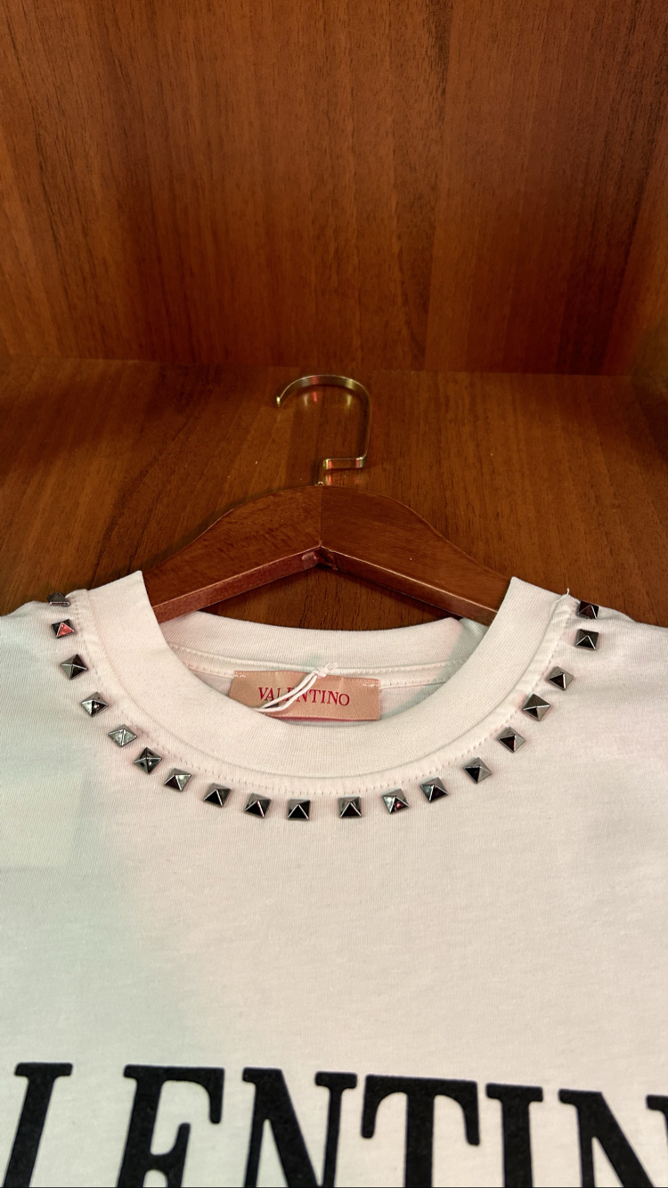 Valentino Taş Detaylı Premium T-shirt