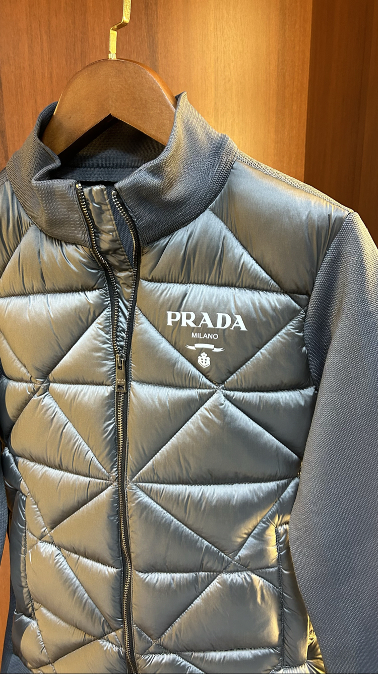 Prada Premium Çelik Örme Ceket (Antrasit)